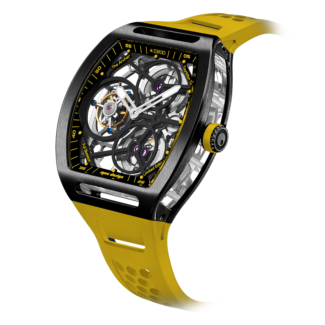 ZEROO T4 THE ARCHER
FULL SKELETON TOURBILLONMANUAL TOURBILLON WATCH FOR GENTS - ZT004BYW