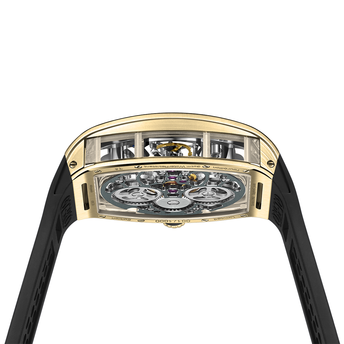 ZEROO T4 THE ARCHER FULL SKELETON TOURBILLONMANUAL TOURBILLON WATCH FOR GENTS - ZT004GBK