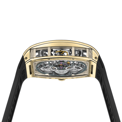 ZEROO T4 THE ARCHER FULL SKELETON TOURBILLONMANUAL TOURBILLON WATCH FOR GENTS - ZT004GBK