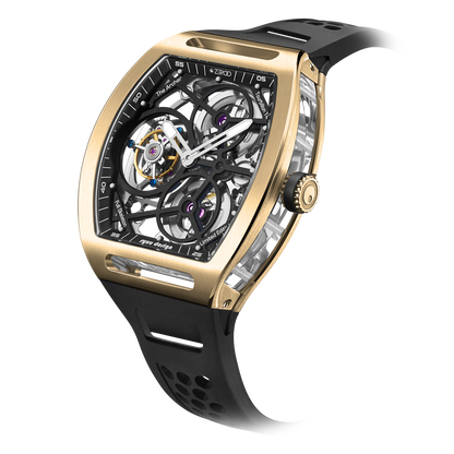 ZEROO T4 THE ARCHER FULL SKELETON TOURBILLONMANUAL TOURBILLON WATCH FOR GENTS - ZT004GBK