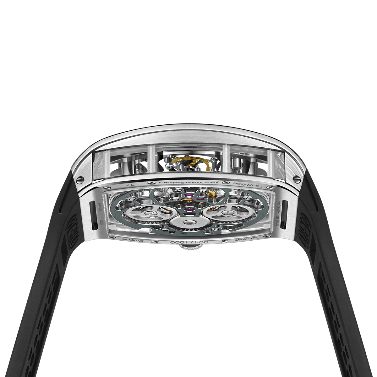 ZEROO T4 THE ARCHER FULL SKELETON TOURBILLONMANUAL TOURBILLON WATCH FOR GENTS - ZT004SBK