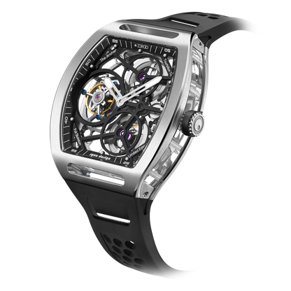 ZEROO T4 THE ARCHER FULL SKELETON TOURBILLONMANUAL TOURBILLON WATCH FOR GENTS - ZT004SBK