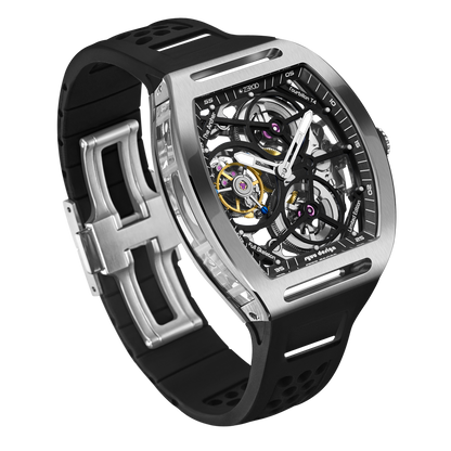 ZEROO T4 THE ARCHER FULL SKELETON TOURBILLONMANUAL TOURBILLON WATCH FOR GENTS - ZT004SBK