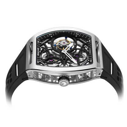 ZEROO T4 THE ARCHER FULL SKELETON TOURBILLONMANUAL TOURBILLON WATCH FOR GENTS - ZT004SBK