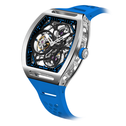 ZEROO T4 THE ARCHER FULL SKELETON TOURBILLONMANUAL TOURBILLON WATCH FOR GENTS - ZT004SLB