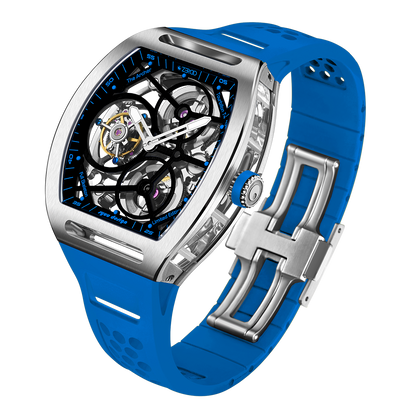 ZEROO T4 THE ARCHER FULL SKELETON TOURBILLONMANUAL TOURBILLON WATCH FOR GENTS - ZT004SLB