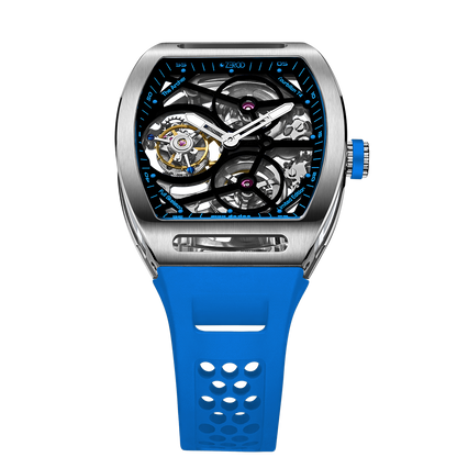 ZEROO T4 THE ARCHER FULL SKELETON TOURBILLONMANUAL TOURBILLON WATCH FOR GENTS - ZT004SLB
