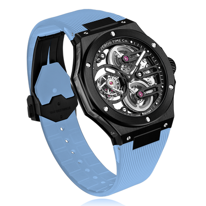 ZEROO T8 THE ORION FULL SKELETON TOURBILLONMANUAL TOURBILLON WATCH FOR GENTS - ZT008BBLB