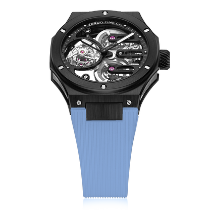 ZEROO T8 THE ORION FULL SKELETON TOURBILLONMANUAL TOURBILLON WATCH FOR GENTS - ZT008BBLB