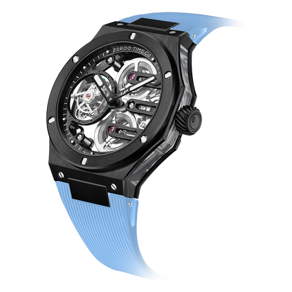 ZEROO T8 THE ORION FULL SKELETON TOURBILLONMANUAL TOURBILLON WATCH FOR GENTS - ZT008BBLB