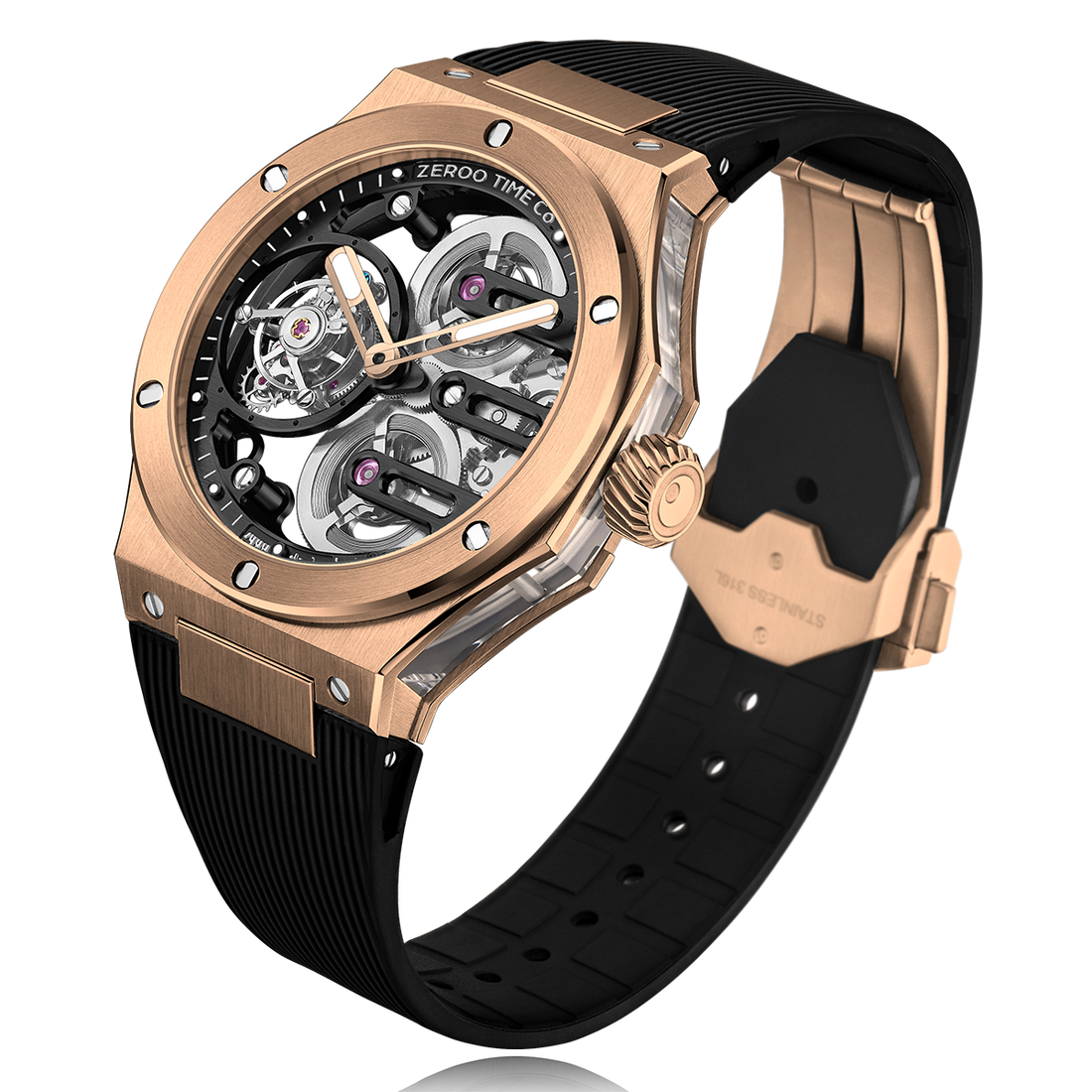ZEROO T8 THE ORION
FULL SKELETON TOURBILLONMANUAL TOURBILLON WATCH FOR GENTS - ZT008RBB
