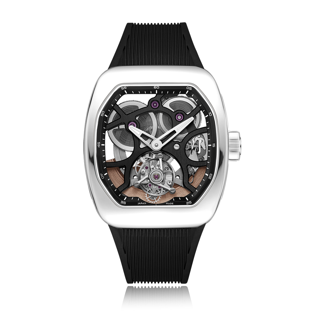 ZEROO T9-01 UFO FULL SKELETON AUTOMATIC TOURBILLON  Watch For Gents - ZT009-01PSBB