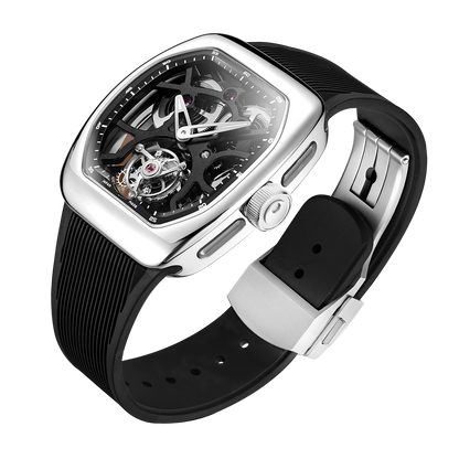 ZEROO T9-01 UFO FULL SKELETON AUTOMATIC TOURBILLON  Watch For Gents - ZT009-01PSBB