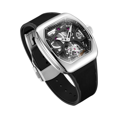 ZEROO T9-01 UFO FULL SKELETON AUTOMATIC TOURBILLON  Watch For Gents - ZT009-01PSBB