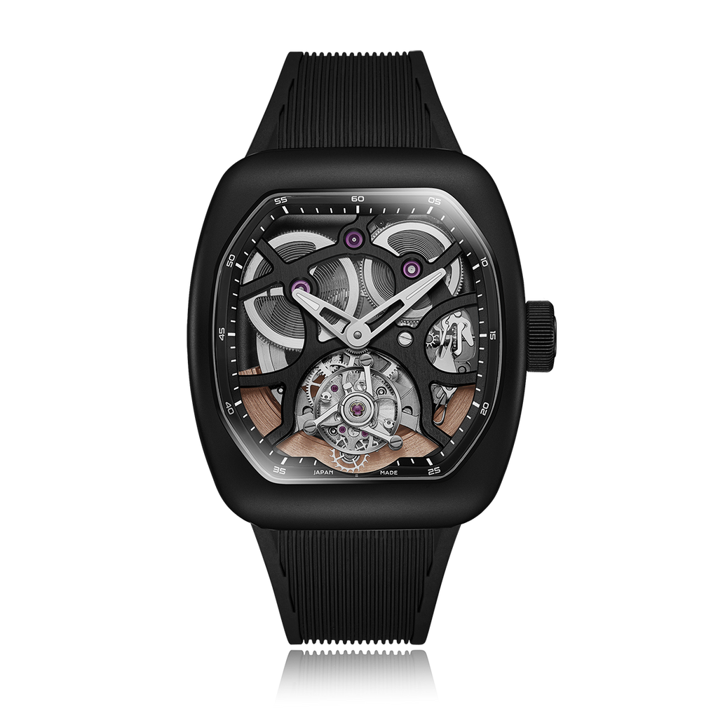 ZEROO T9-01 UFO FULL SKELETON AUTOMATIC TOURBILLON  Watch For Gents - ZT009-01SBBB