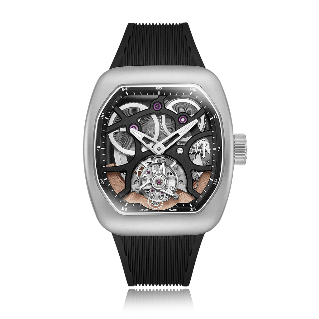 ZEROO T9-01 UFO FULL SKELETON AUTOMATIC TOURBILLON  Watch For Gents - ZT009-01SSBB