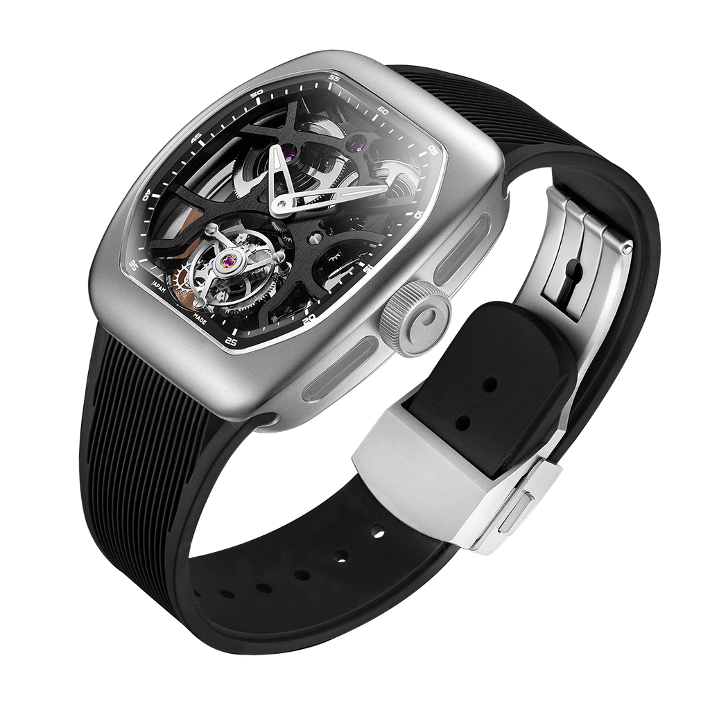 ZEROO T9-01 UFO FULL SKELETON AUTOMATIC TOURBILLON  Watch For Gents - ZT009-01SSBB