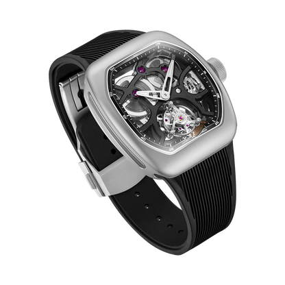 ZEROO T9-01 UFO FULL SKELETON AUTOMATIC TOURBILLON  Watch For Gents - ZT009-01SSBB