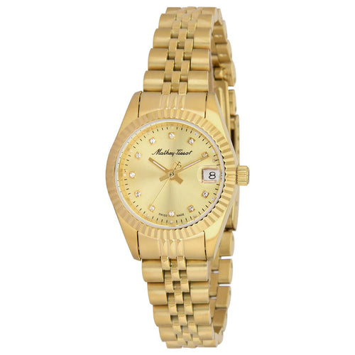 Mathey-Tissot Analog Gold Dial Women's Watch-D710PDI