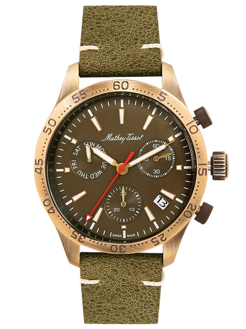Mathey Tissot Analog Green Dial Men's Watch-H1822CHLBR