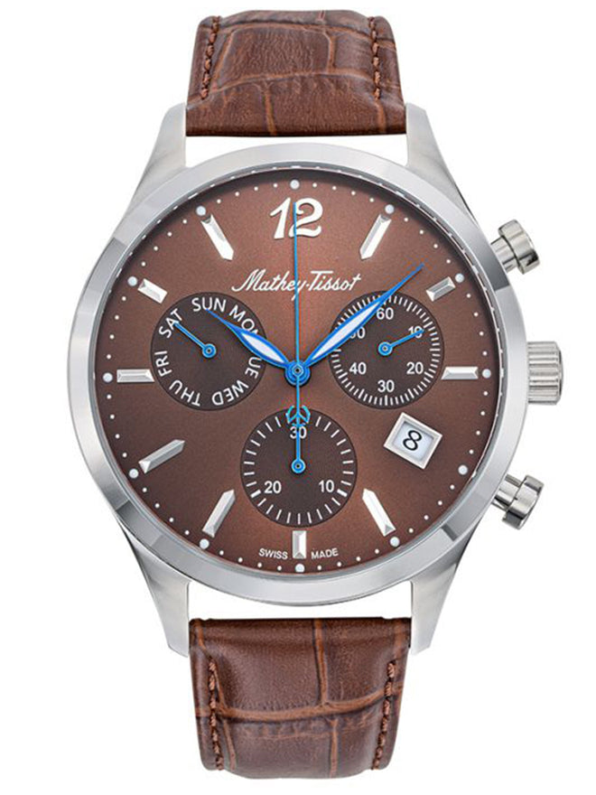 Mathey-Tissot Brown Dial Chronograph Analog Watch for Men - H411CHALM