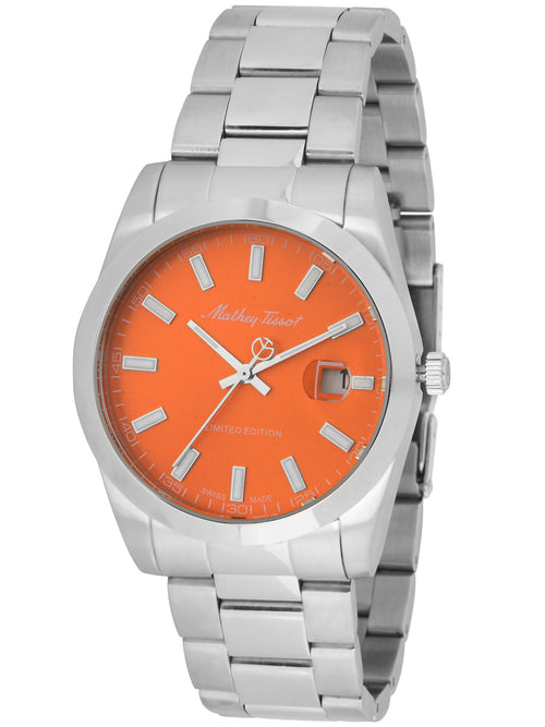 Mathey-Tissot Orange Dial Limited Edition Analog Watch for Men - H451O