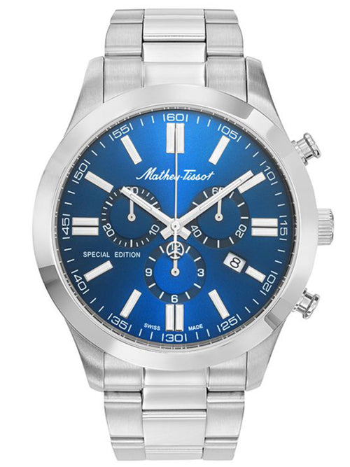 Mathey-Tissot Special Edition Chronograph Blue Dial Men's Watch - H455CHABU
