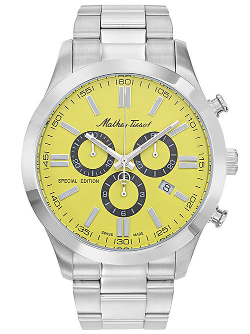 Mathey-Tissot Special Edition Chronograph Yellow Dial Men's Watch - H455CHJ
