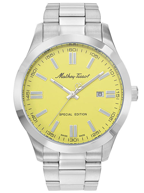 Mathey-Tissot Special Edition Analog Yellow Dial Men's Watch - H455J