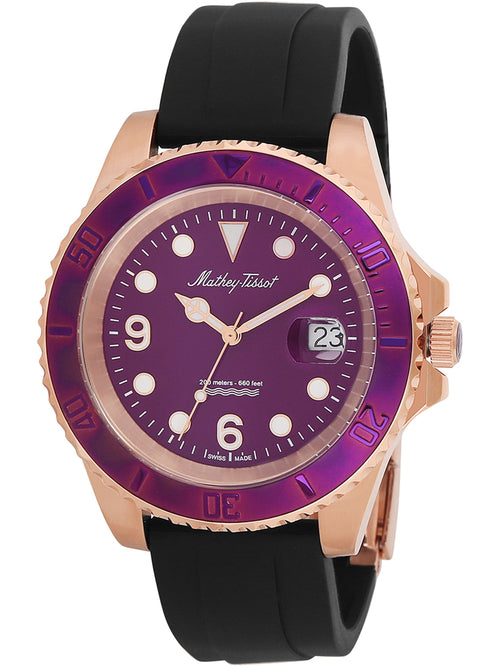 Mathey-Tissot Purple Dial Analog Watch for Men - View 1