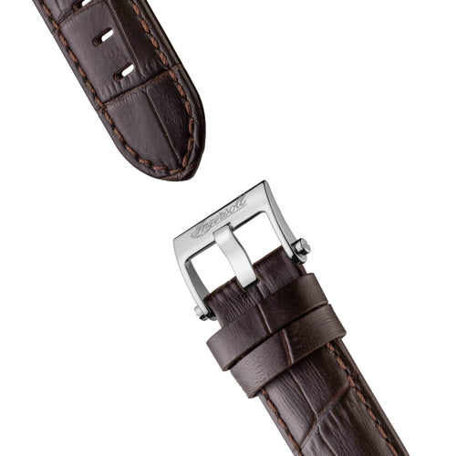 Ingersoll 1892 The Baldwin Automatic Mens Watch with Grey Dial and Brown Leather Strap - I11001