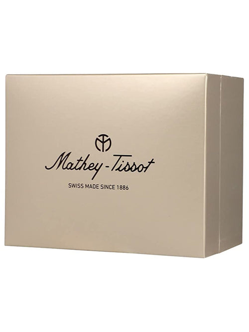Mathey-Tissot Quartz Black Dial Men's Watch- watch box