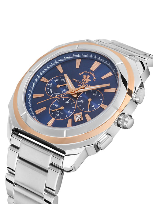 Santa barbara polo & racquet club D.Blue Dial Chronograph Watch For Men - SB.1.10386-3