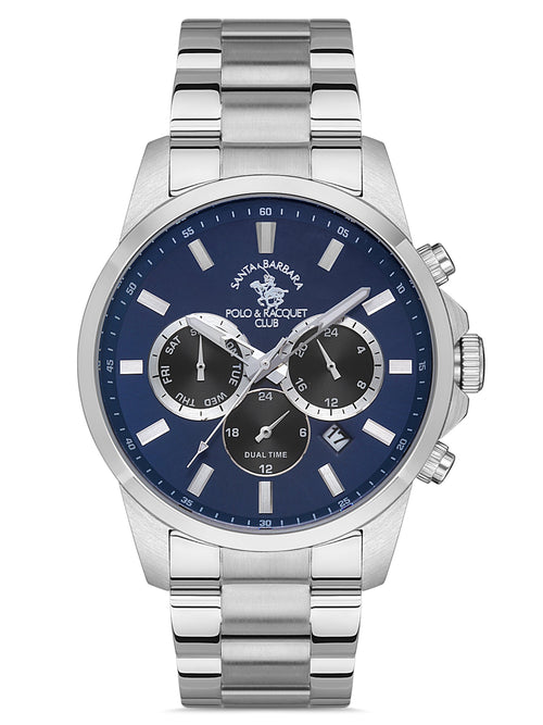 Santa barbara polo & racquet club D.Blue Dial Chronograph Watch For Men - SB.1.10401-2