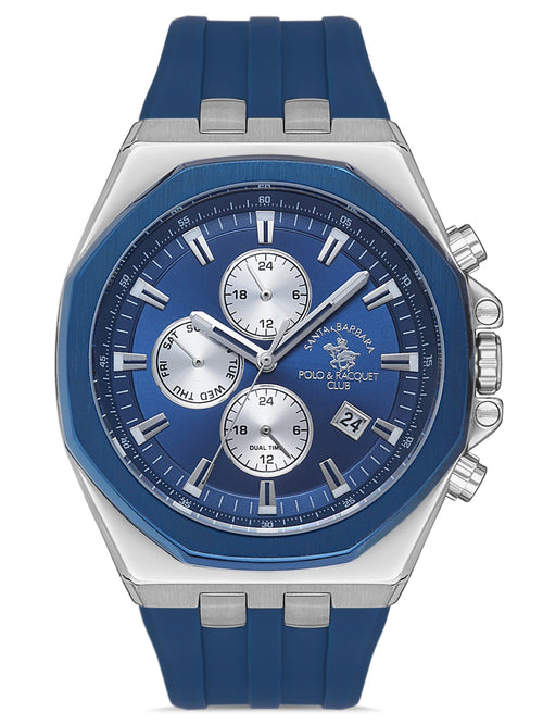Santa barbara polo & racquet club D.Blue Dial Chronograph Watch For Men - SB.1.10432-3