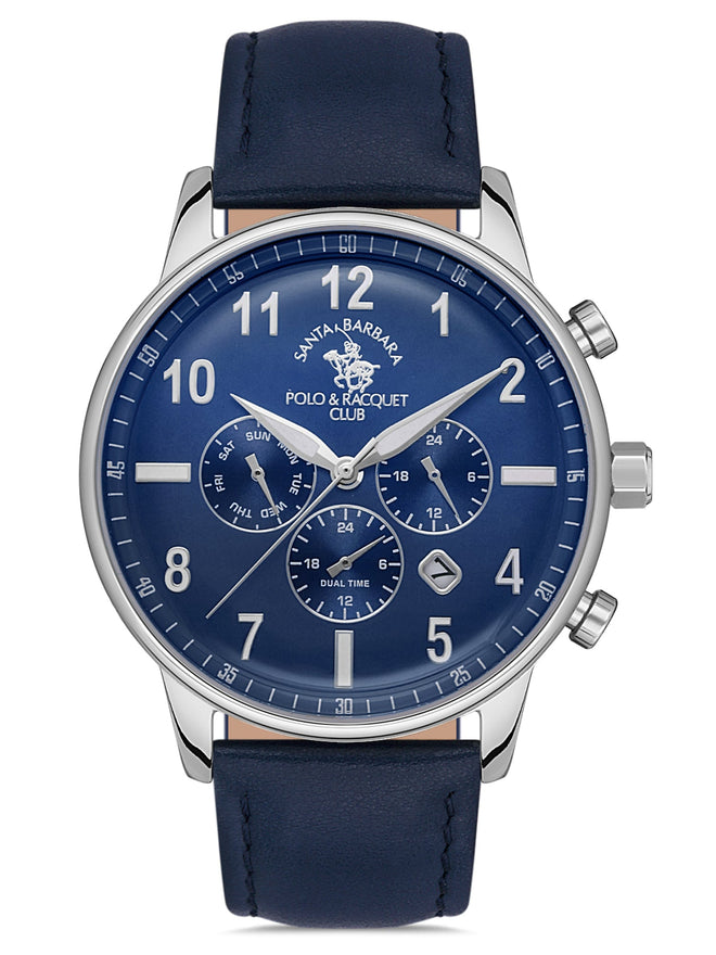 Santa barbara polo & racquet club D.Blue Dial Chronograph Watch For Men - SB.1.10439-3