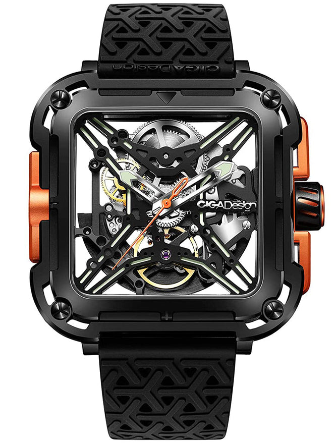 CIGA Design X Series Men's Mechanical Watch - X011-BLOG-W25BK